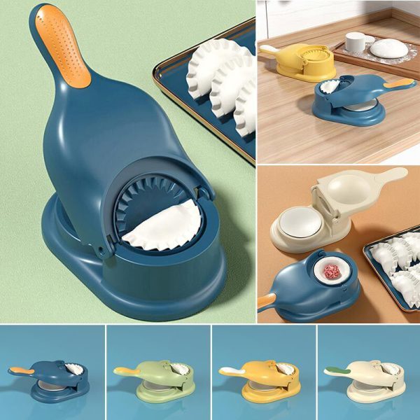 2-in-1 Dumpling Wrapper Tool Food Grade Manual Dumpling Wrapper Mold Labor-saving Baking Pastry Home Kitchen Gadget (random Color