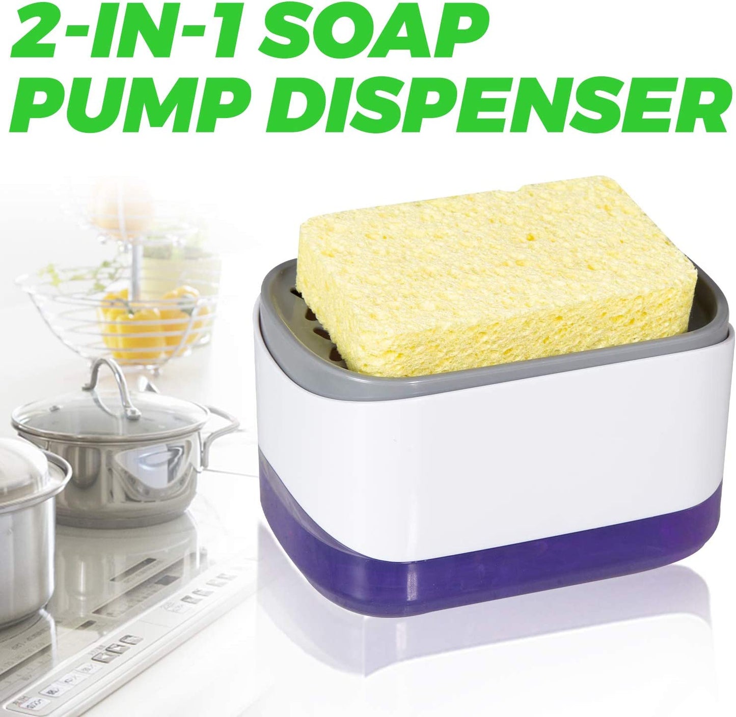 2 in 1 soap pump Dispenser