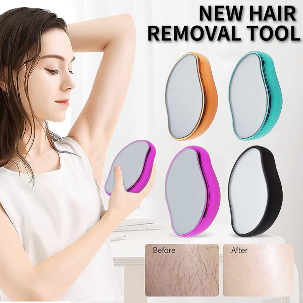 Bleame Crystal Hair Eraser – Painless Exfoliation Hair Removal Tool For Arms Legs Back – Apply To Any Part Of The Body – China (random Color