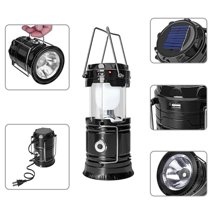 Solar Lantern Led Camping Light Rechargeable Built-in Lithium Battery Hand Lamp Outdoor Camping Lanterna Tent Lights