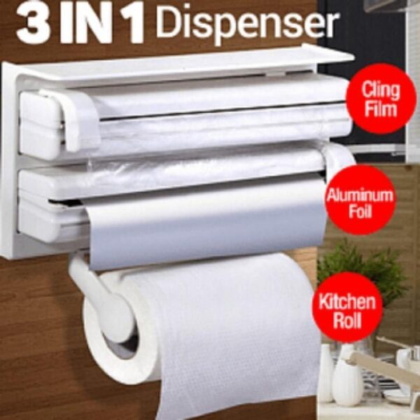 Wall Mount Tissue Paper Dispenser – Triple Paper Roll Dispenser Towel Holder